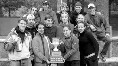 The mountain biking team shows off their new hardware.