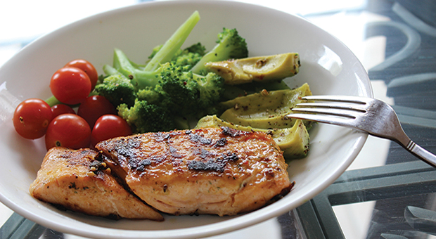 One of Zhang’s Paleo-friendly meals.