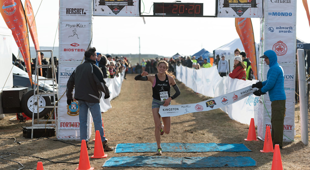 Brogan MacDougall won the women's under-20 Canadian Cross Country Championships.