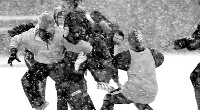 Conditions were perfect for the Powder Puff tournament at Laurier.