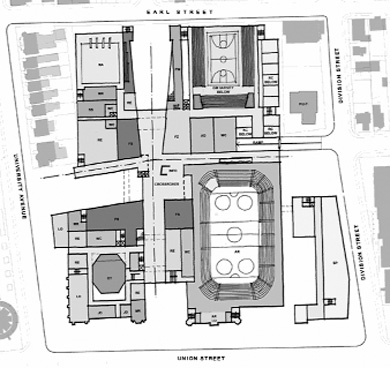 The Queen’s Centre will be built on current residential land.