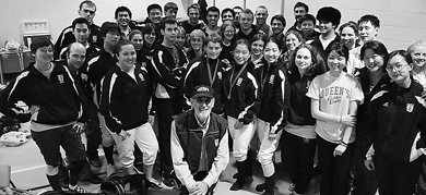 The Queen’s fencing team poses with their medals last weekend at the OUA East Qualifiers at Carleton University.