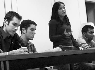 Rector candidates discuss the issues at the first debate