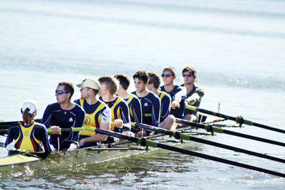The men’s heavyweight eight was pleasently surprised by their results in St. Catharine’s.