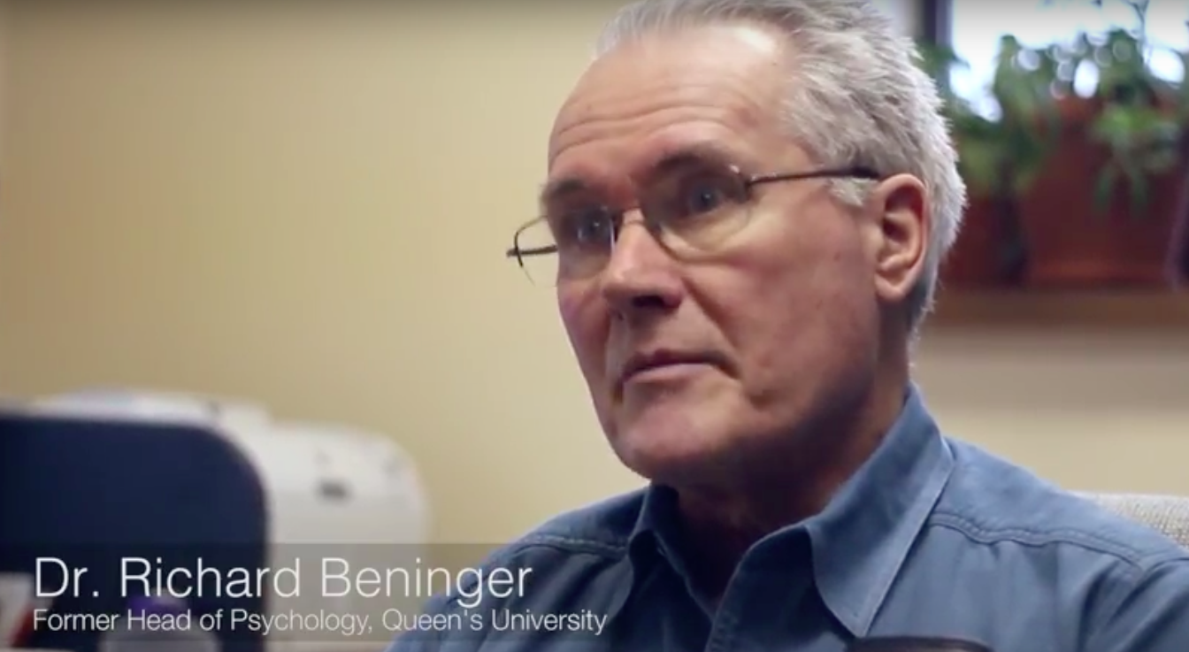 Former head of the Queen's Department of Psychology Dr. Richard Beninger