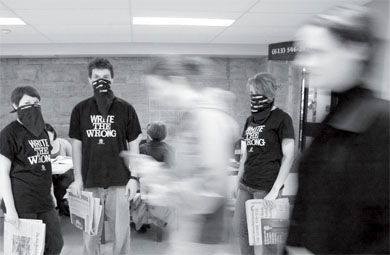 Students took a 25-hour vow of silence this weekend to raise money for JHR.