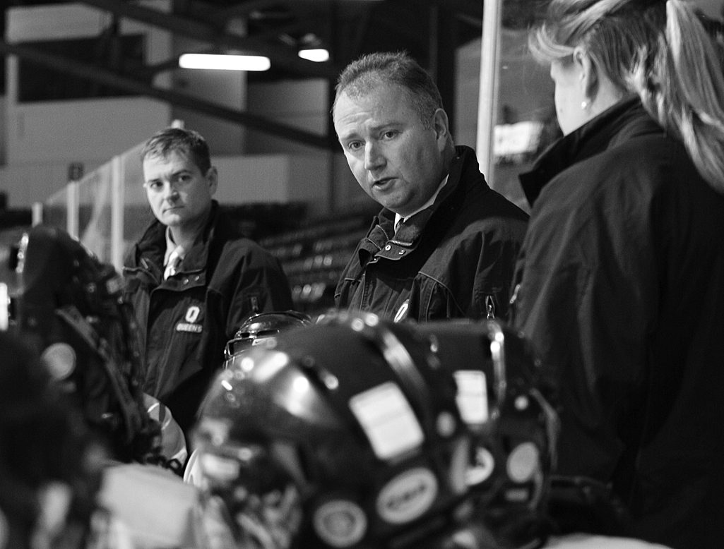 Former head coach Harold Parsons (right) with protégé Matt Holmberg