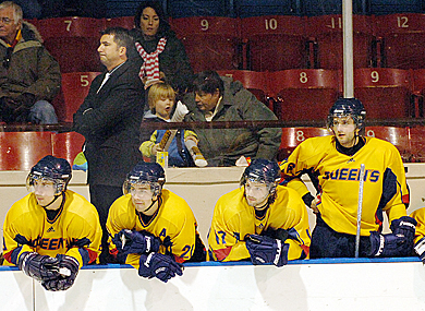 Men’s hockey head coach Brett Gibson says athletes have more time to train neccessary muscle groups during the off-season.