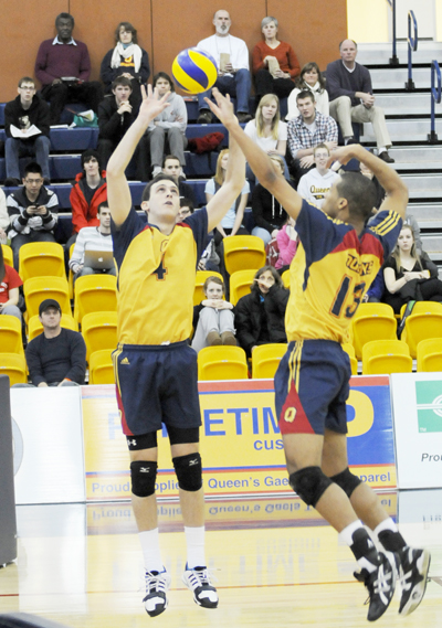 The men’s volleyball team will be at the ARC Saturday in the quarter-finals against the Warriors.
