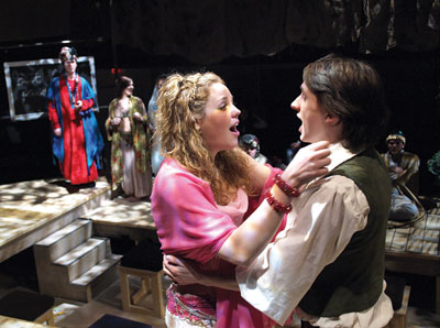 Laura Laing and Edward Larocque (from left) shine as leads Cunegonde and Candide.