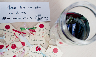 The Red Cross is one organization raising money for relief efforts following the earthquake and tsunami in Japan.