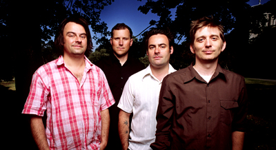 John K. Samson (far right) said even though The Weakerthans are on a bit of a hiatus while focusing on solo projects