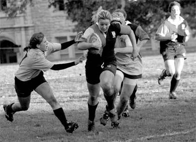 Women’s rugby was unable to muster enough offence to overcome the Waterloo Warriors in quarterfinal action.