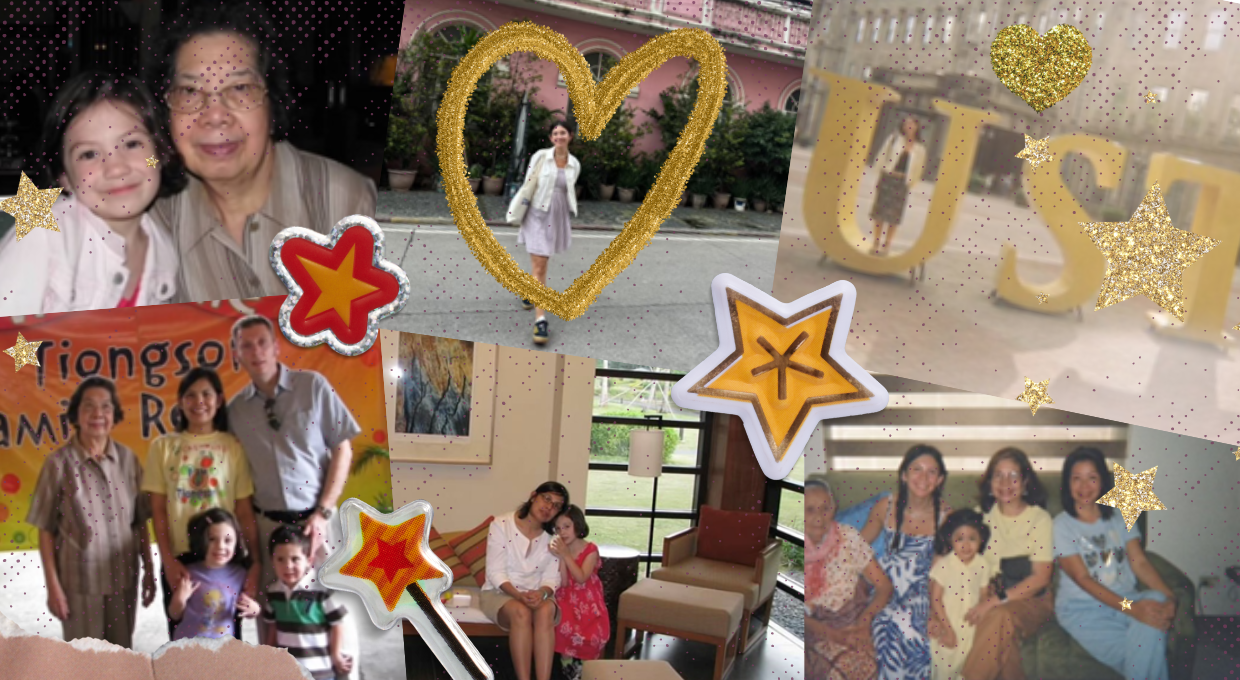 Photo collage of Lauren and her family members