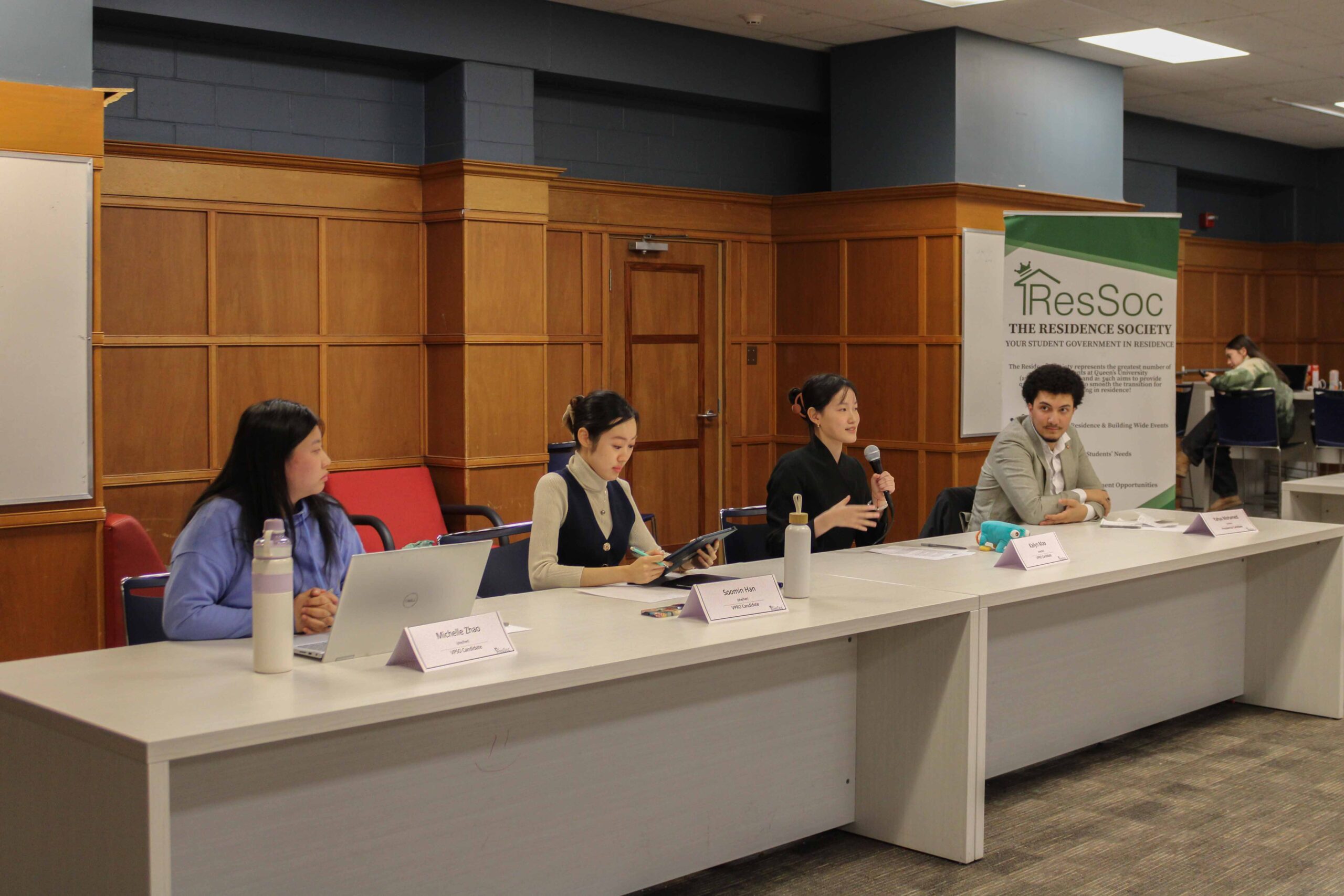 Candidates discuss student advocacy and support in ResSoc debate